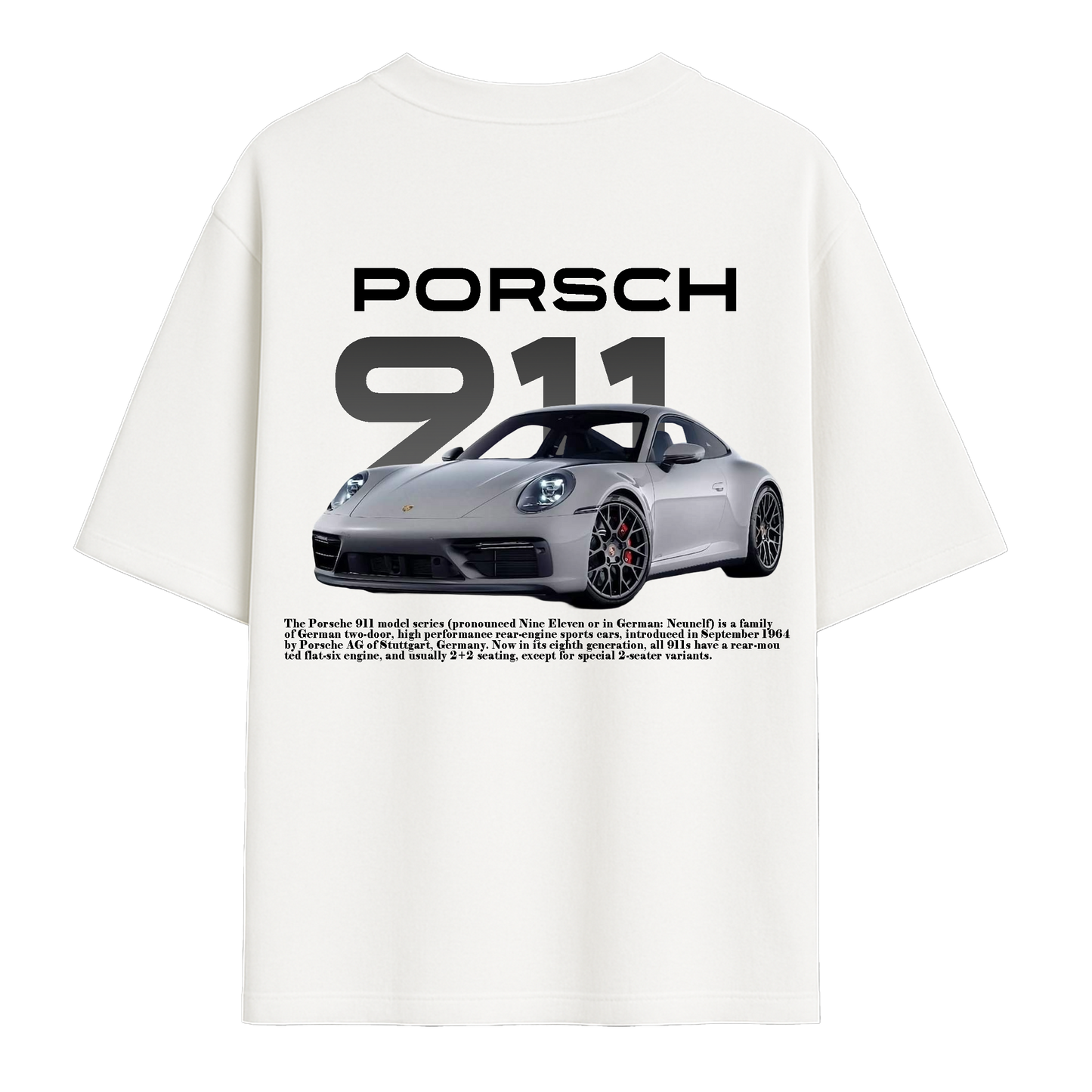 Porsche 911 Oversized T-Shirt – White
