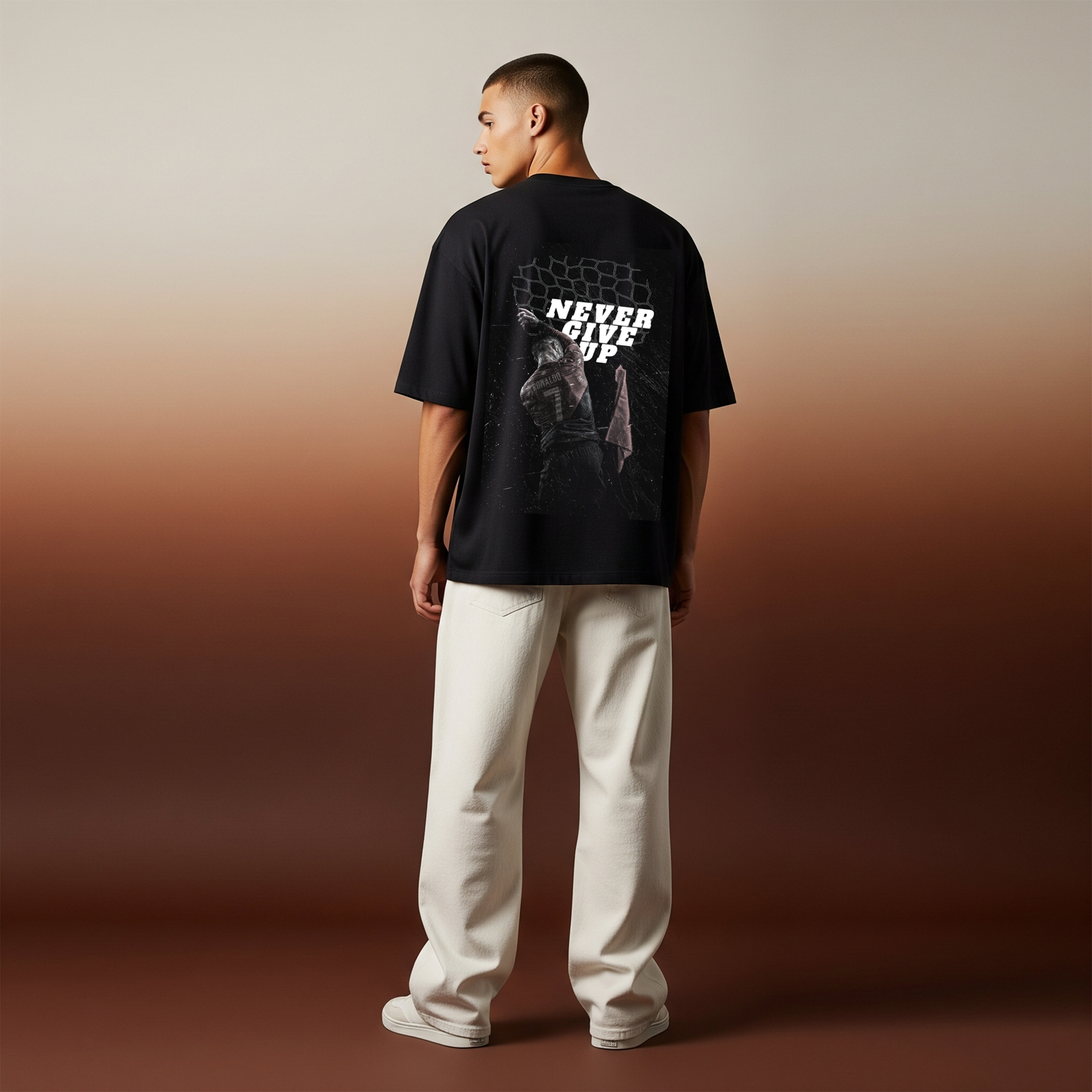 "Never Give Up" Legacy CR7 Oversized Tee