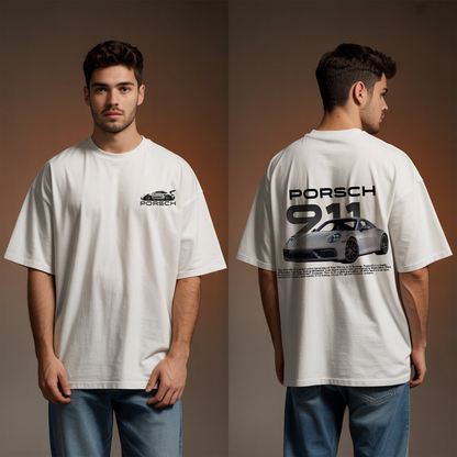 Porsche 911 Oversized T-Shirt – White
