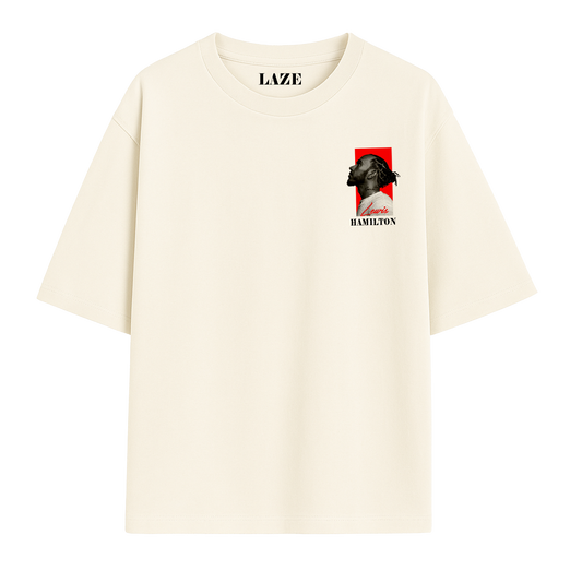 Lewis Hamilton Off-White Oversized Tee – LAZE Streetwear Edition