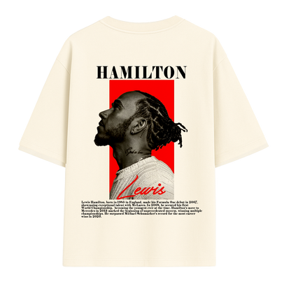 Lewis Hamilton Off-White Oversized Tee – LAZE Streetwear Edition